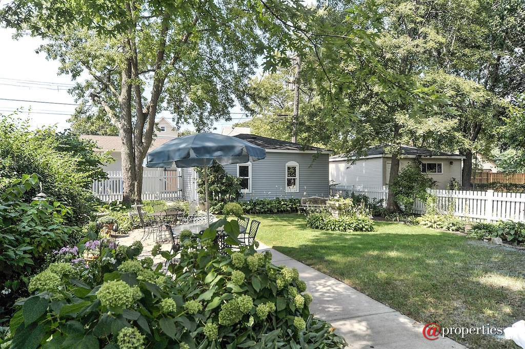 4132 N Keeler Avenue Chicago, Illinois 60641 - Fenced Back Yard with Patio and Perrenial Gardens