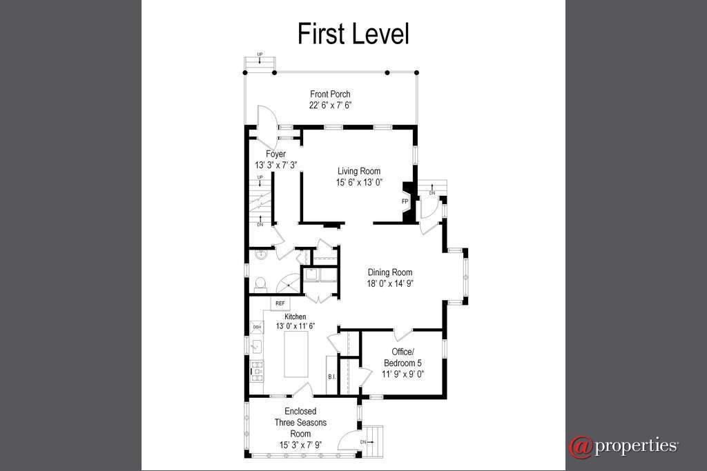 4132 N Keeler Avenue Chicago, Illinois 60641 - First Level Floor Plan