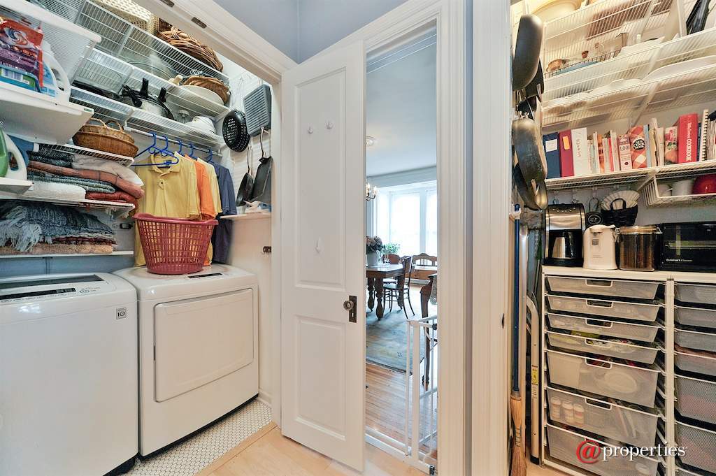 4132 N Keeler Avenue Chicago, Illinois 60641 - Laundry Closet and Pantry Closet in Kitchen