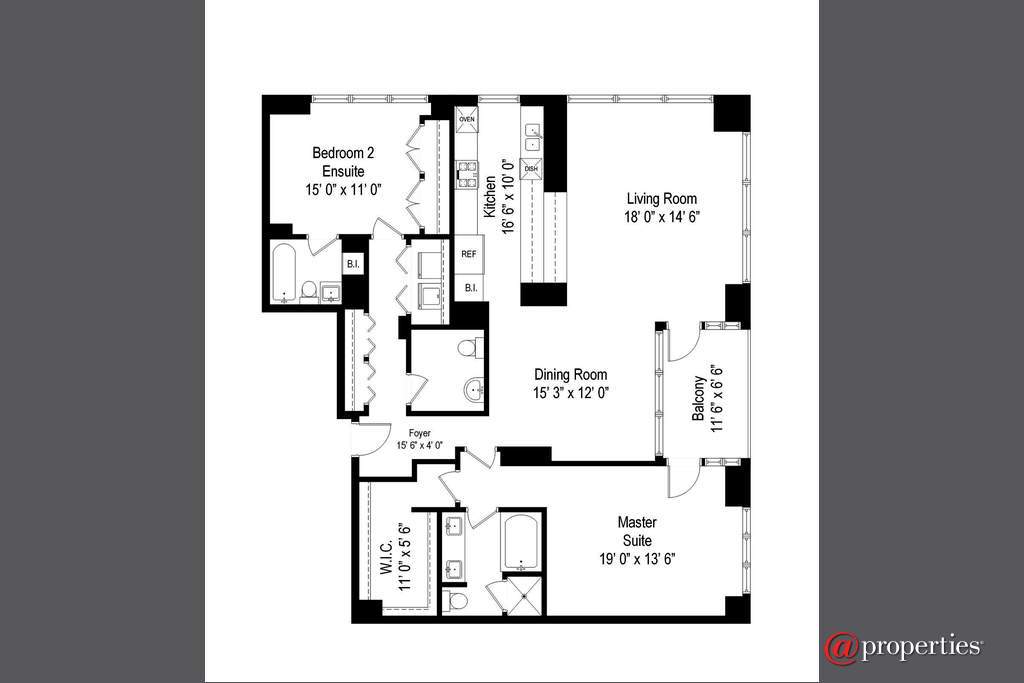 600 N Lake Shore Drive #2101 Chicago, Illinois 60611 - Floor Plan