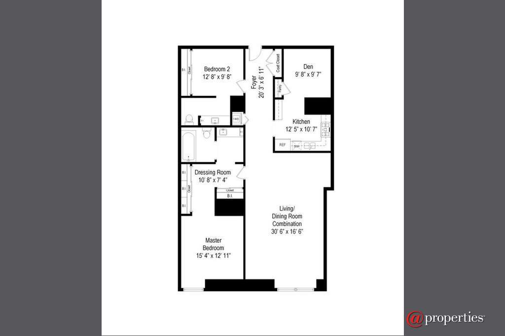 680 N Lake Shore Drive #707 Chicago, Illinois 60611 - Floor Plan