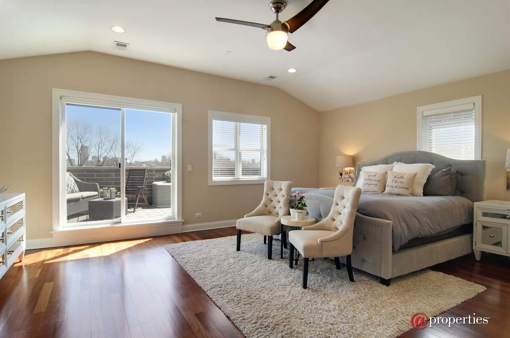3713 N Ashland Avenue #3S Chicago, Illinois 60613 - Master Bedroom