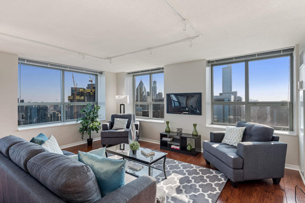 474 N Lake Shore Drive #6004 Chicago, Illinois 60611 - Living Room