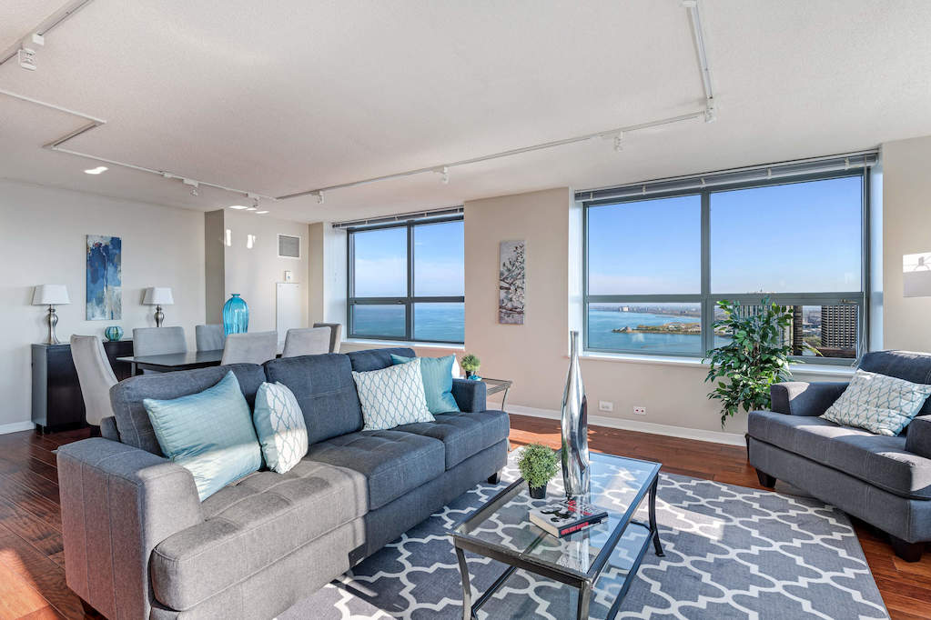 474 N Lake Shore Drive #6004 Chicago, Illinois 60611 - Living Room