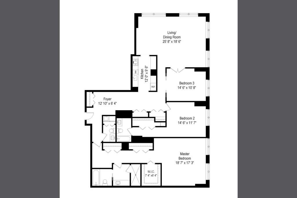 474 N Lake Shore Drive #6004 Chicago, Illinois 60611 - Floor Plan