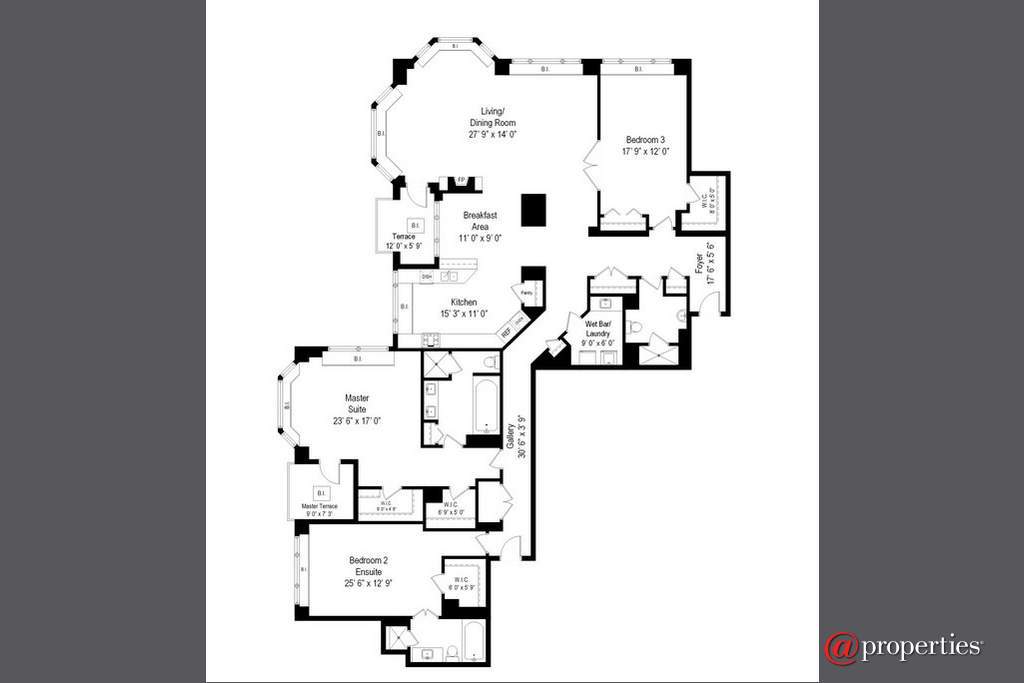 25 E Superior Street #4102 Chicago, Illinois 60611 - Floor Plan