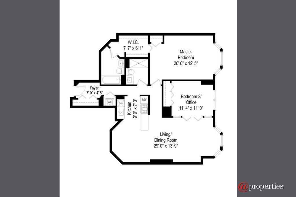 195 N Harbor Drive #1509 Chicago, Illinois 60601 - Floor Plan