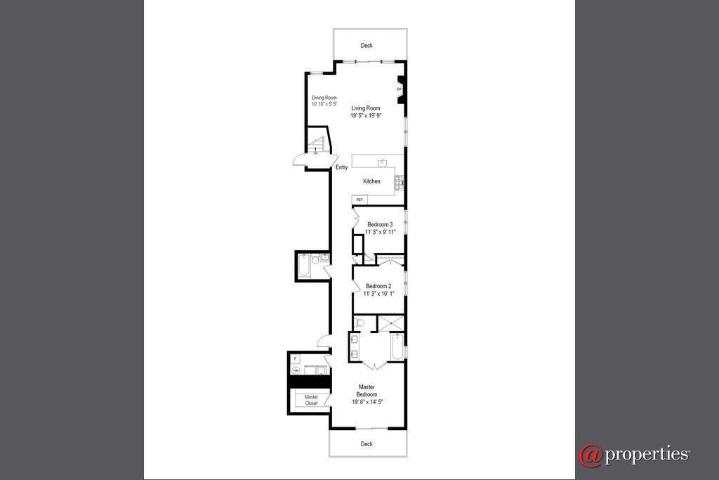 2848 N Sheffield Avenue #3S Chicago, Illinois 60657 - Floor Plan