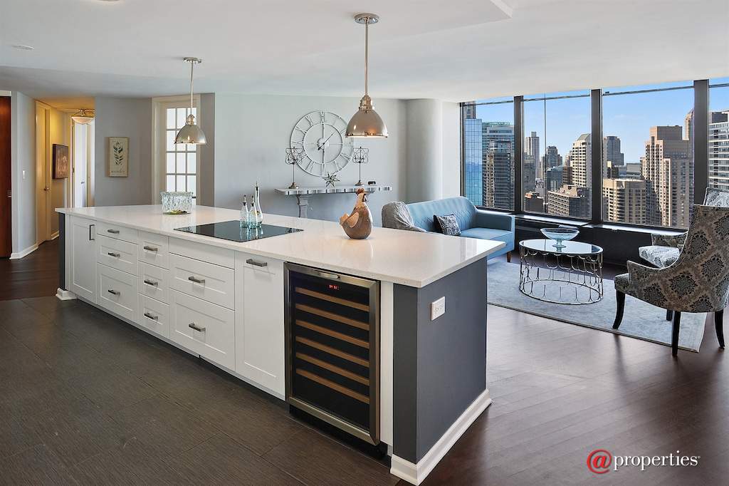 505 N Lake Shore Drive #4712 Chicago, Illinois 60611 - Kitchen/Living