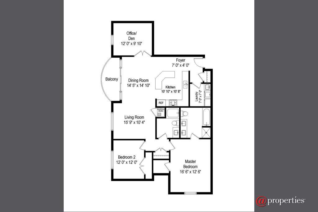 1210 N Foxdale Drive #2-111 Addison, Illinois 60101 - Floor Plan
