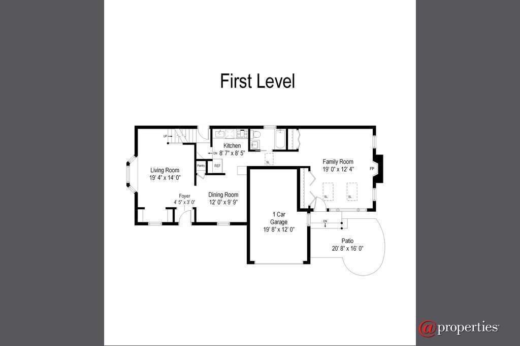 745 S Mitchell Avenue Arlington Heights, Illinois 60005 - First Floor Plan