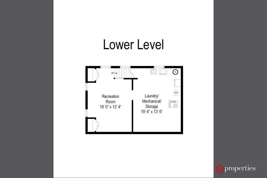 745 S Mitchell Avenue Arlington Heights, Illinois 60005 - Lower Level Plan